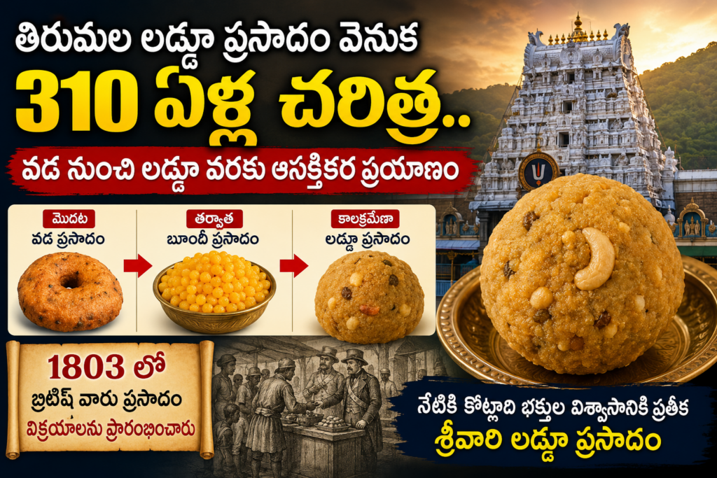 తిరుమల లడ్డూ ప్రసాదం వెనుక 310 ఏళ్ల చరిత్ర..