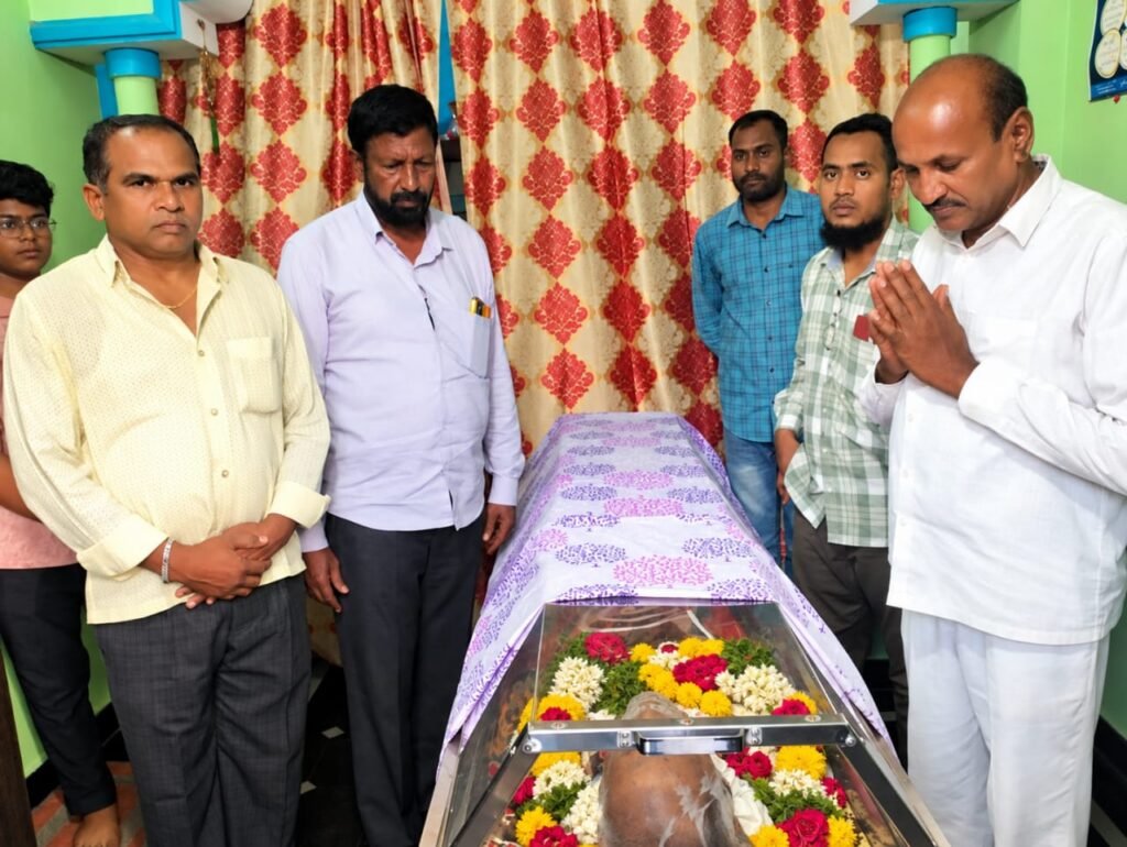 తెలంగాణ ఉద్యమకారుడు హాజీ కి ఘనంగా నివాళులు